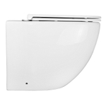 Унитаз приставной Azario Grado 365х570х410 безободковый, смыв "Торнадо", в комплекте с быстросъемным сидением микролифт (AZ-2141D-UQ1)