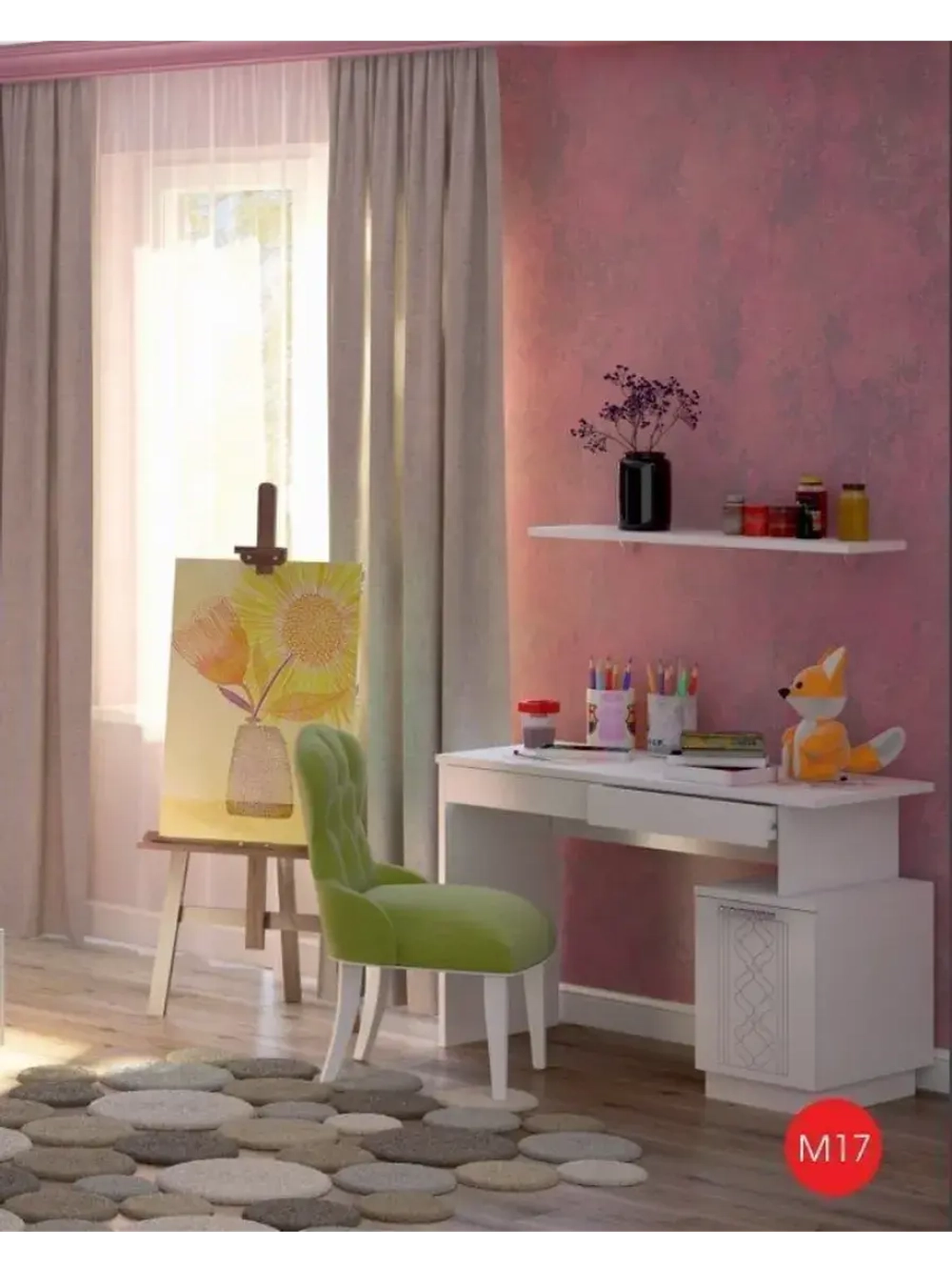 Стол письменный с ящиками 120х51х76 см