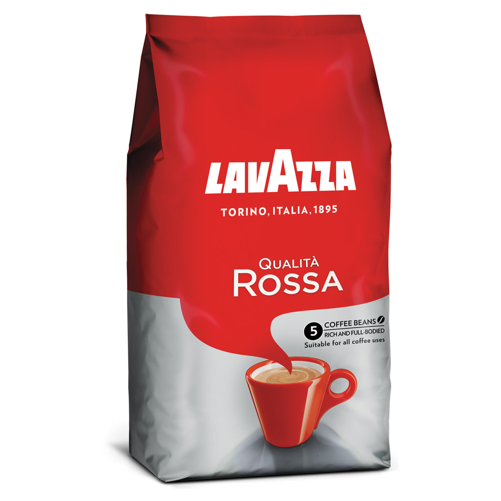Кофе в зернах LAVAZZA «Qualita Rossa» 1 кг, ИТАЛИЯ, RETAIL