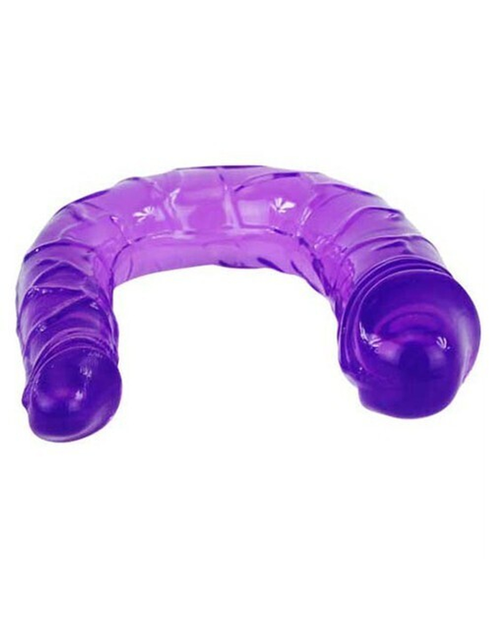 Фаллоимитатор двойной, анально-вагинальный, фиолетовый (Цвет: фиолетовый)