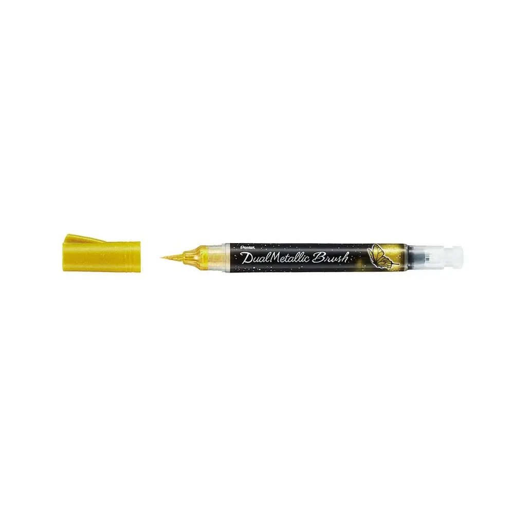 Pentel Dual Metallic Brush (Gold)
