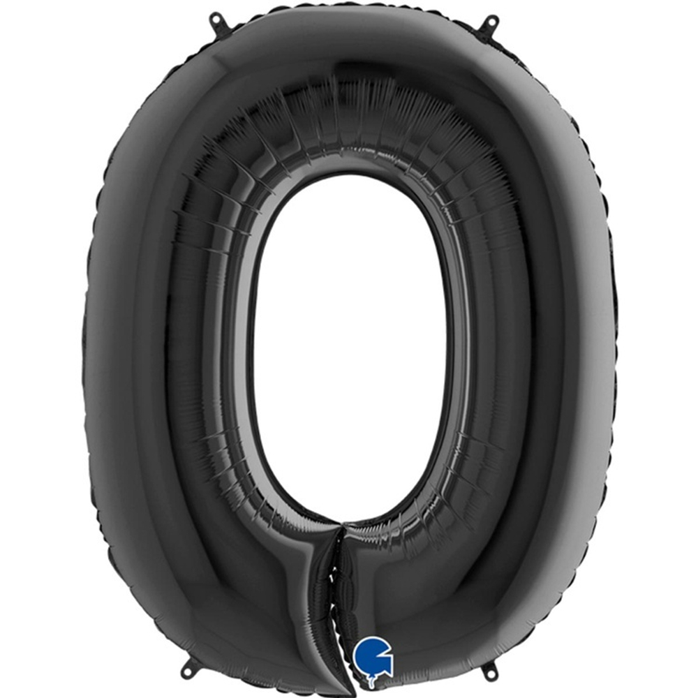 Шар ЦИФРА 0 Black 40" 102 см