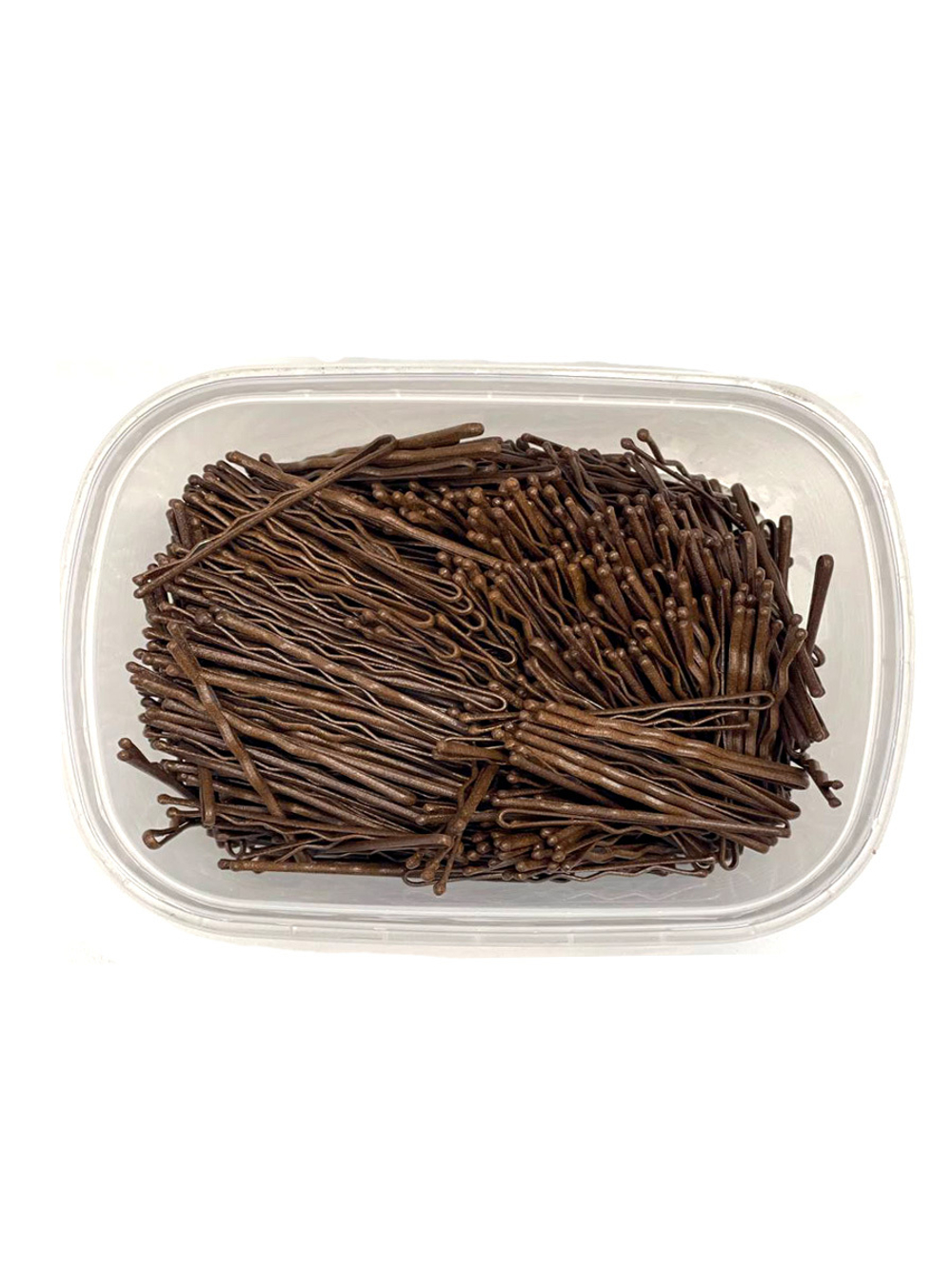 Невидимки Ставвер Карбон коричнев волнистые 70мм 500гр/уп