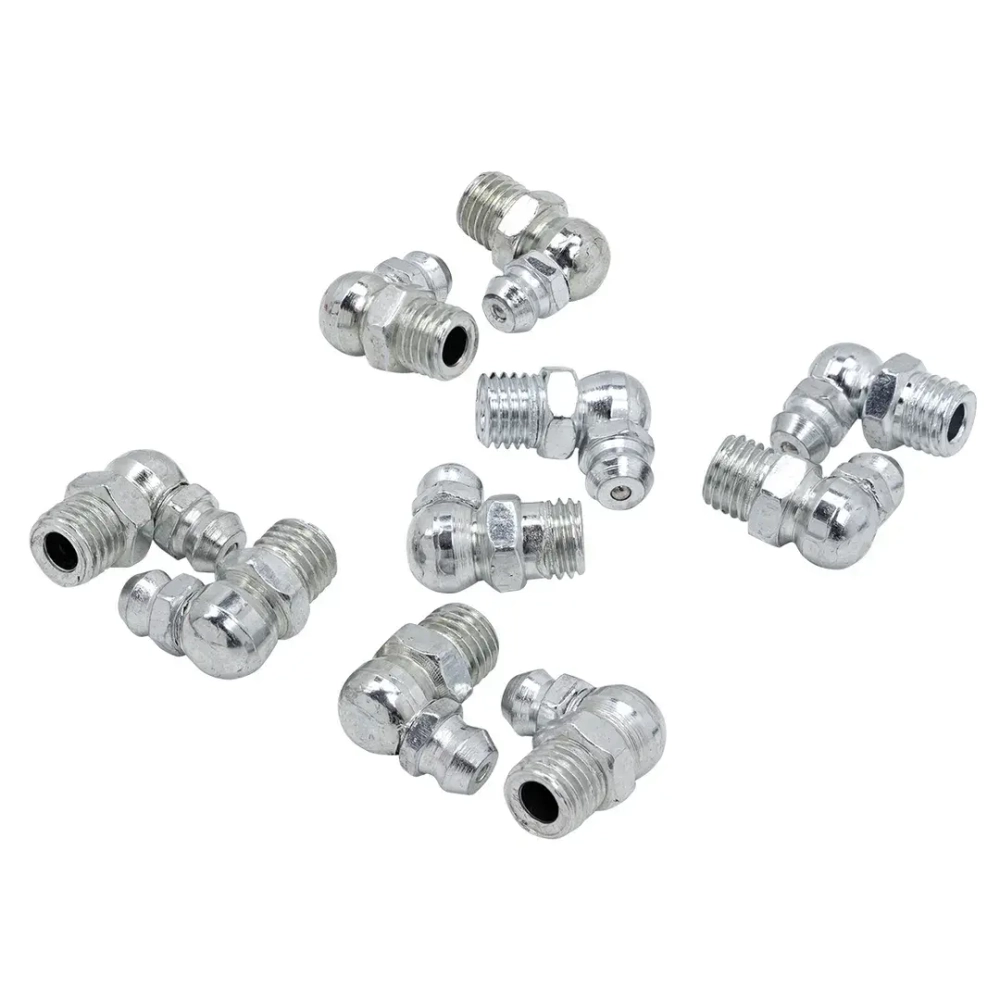 Пресс-масленка 10мм угловая (90град.), комплект 10 шт. RockForce RF-GN-01-90-10MM