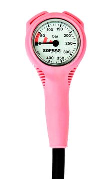 Манометр Sopras Sub Mini 400 бар. розовый
