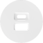 Накладка для розеток USB,  глянцевый белый,  серия D16