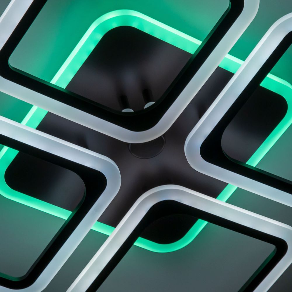 Citilux Марсель Смарт CL232A145E RGB Умная люстра Чёрная