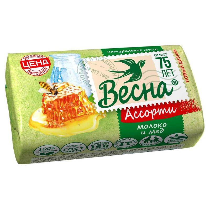 Мыло Весна туалетное Ассорти 90 гр