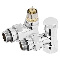 Набор термостатический для радиатора угловой ROYAL THERMO Design 1/2quot; Click (Хром)
