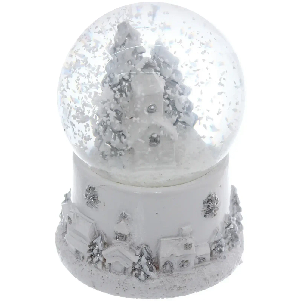 Сувенир Снежный шар «Новогодние пейзажи» 4.5*4.5*6 см (с подсветкой), микс