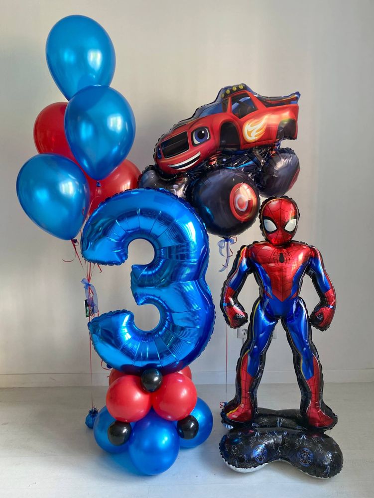 Воздушные шары человек паук №3576