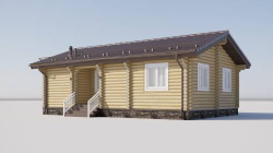 Проект Дома 71,4 кв. м из бруса Д-40