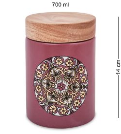 TJ-22/1 Керамическая банка сред. с крышкой