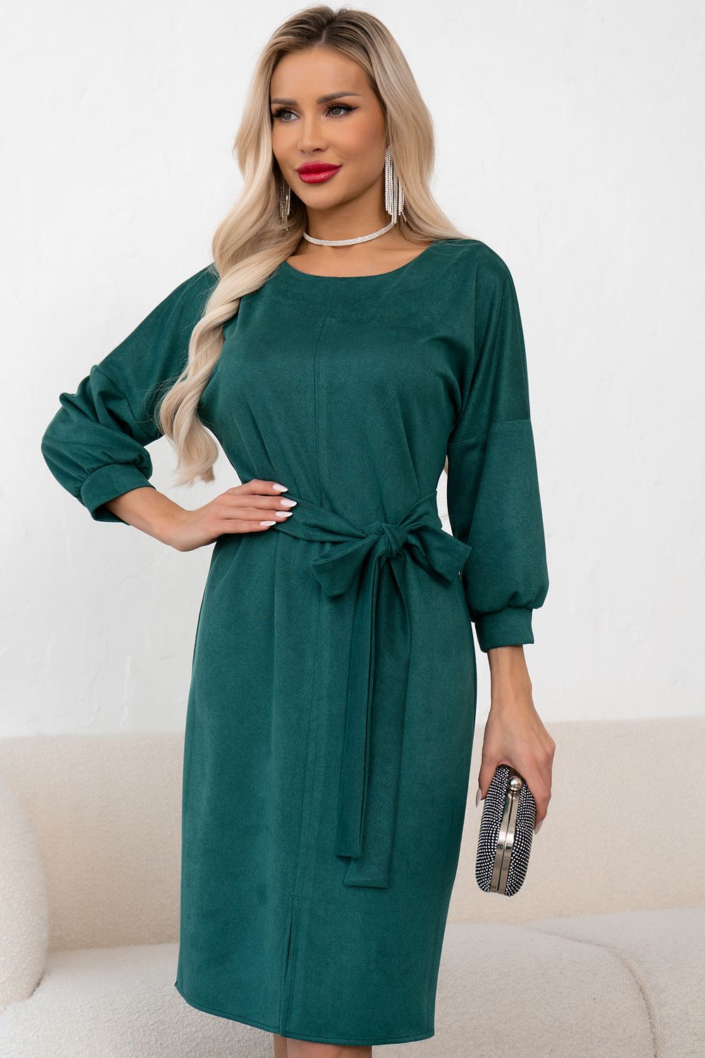 Платье Стефани (зеленый)-52р-р Р11-1239/3 Nikol