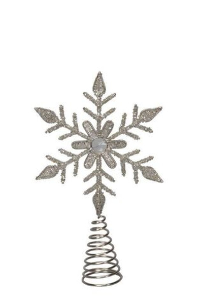 Верхушка на елку "Снежинка" 17х5,5х29,5см