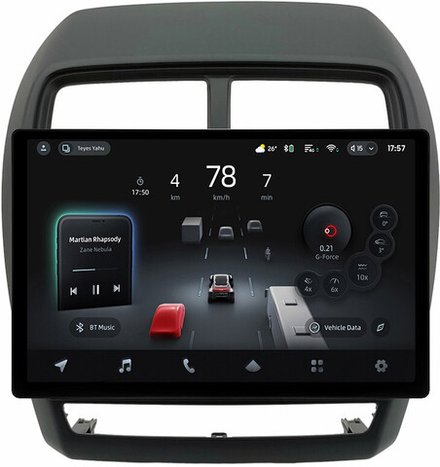 Магнитола для Mitsubishi ASX 2017+ (рамка 9) - Teyes CC4-PRO монитор 13" 2K QLED на Android 13, Snapdragon 778G, 8+128, AI, CarPlay, DSP, 4G SIM-слот