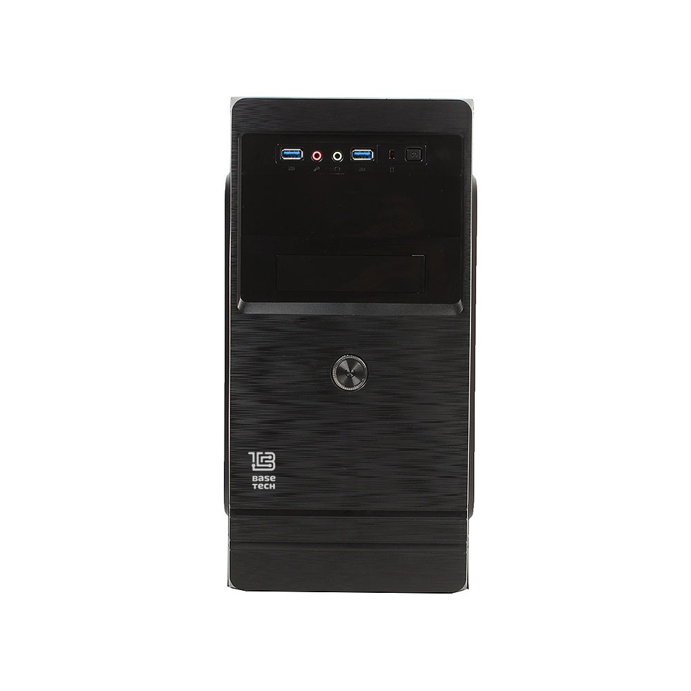Корпус BaseTech M3303, Без БП, mATX, чёрный, 2xUSB3 (BT-M3303-B)