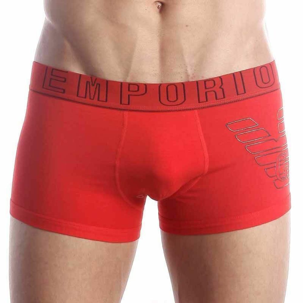 Мужские трусы хипсы красные Emporio Armani Eagle Red Boxer