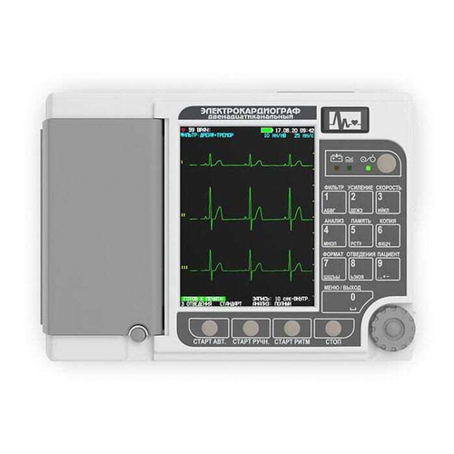 Электрокардиограф ЭК12 Т-01-"Р-Д" (с цветным экраном 141 мм по диагонали, 3/6/12-и канальный)