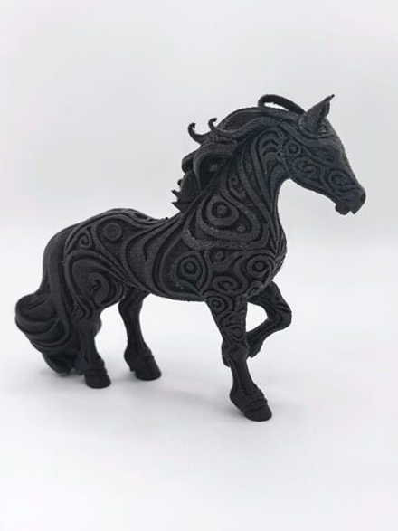 3d модель "Чёрная лошадь"