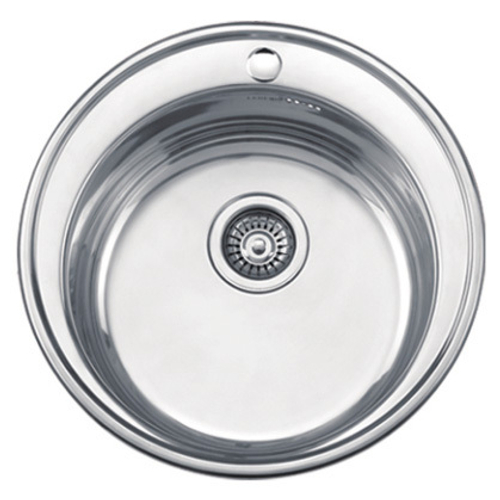 мойка врезная Ledeme L85151 D51 нерж. глянец(с сифоном)