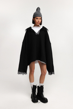 Джемпер с кружевом