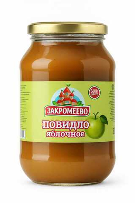 Повидло Закромеево Яблочное 600 гр
