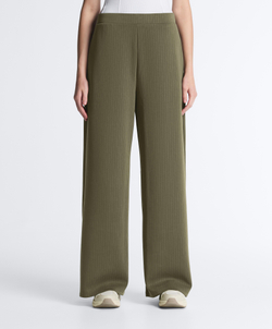 OYSHO Прямые полосатые брюки с мягкой на ощупь модальной тканью. хаки