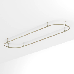 Основание ART-APRIORI-OVAL-ROD-200-4000x1000 (OG) (Arlight, IP20 Металл, 3 года) 054403