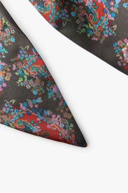 ZARA ПЛАТОК-ГАЛСТУК С ПРИНТОМ, ХАКИ
