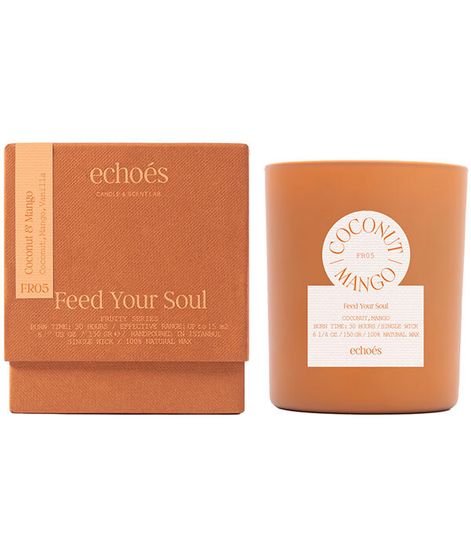 Coconut Mango, свеча Feed your soul collection, Echoes