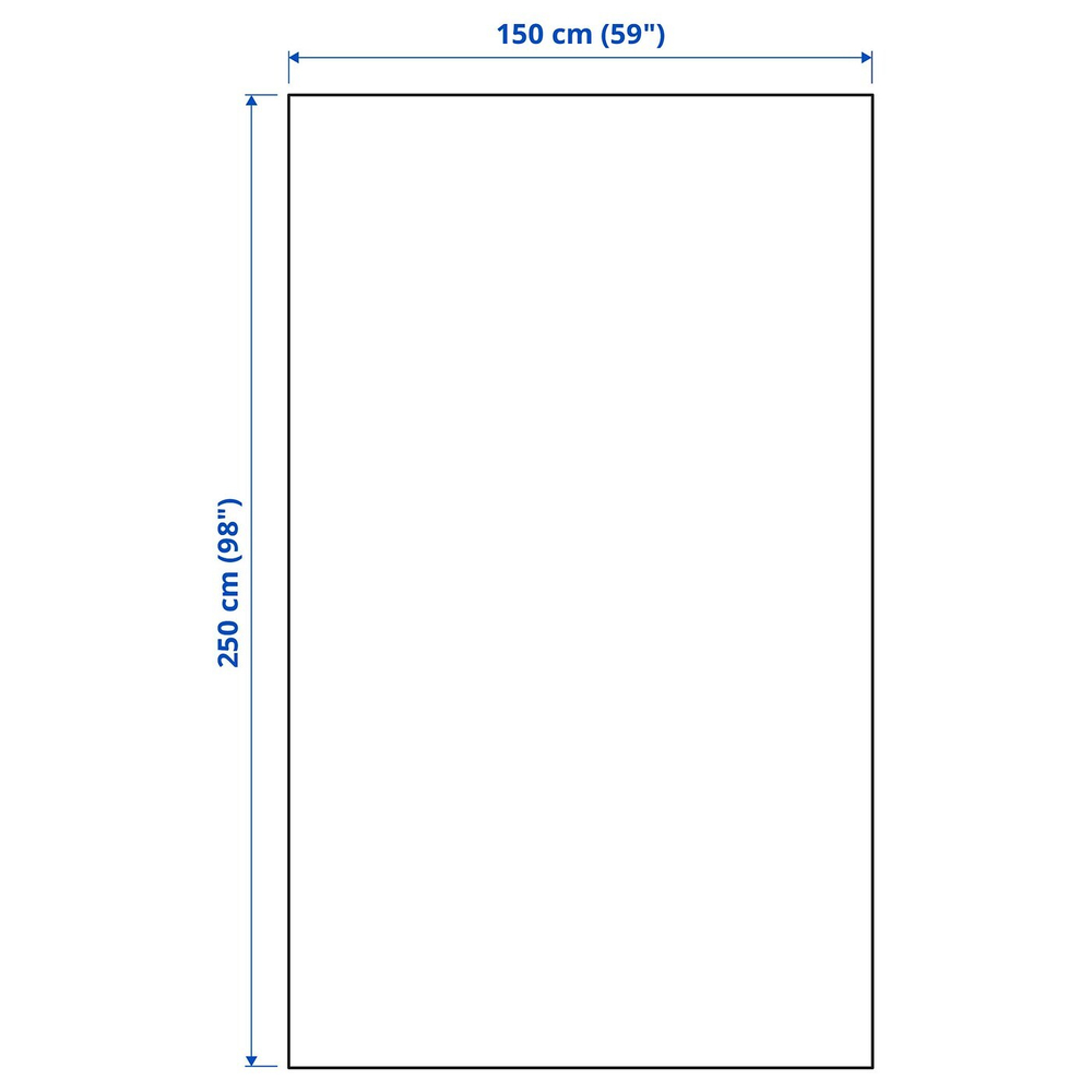 IKEA JAKOBSLILJA  (ИКЕА ЙАКОБСЛИЛЙА)  -  Покрывало, кремовый/антрацитовый, 150x250 см