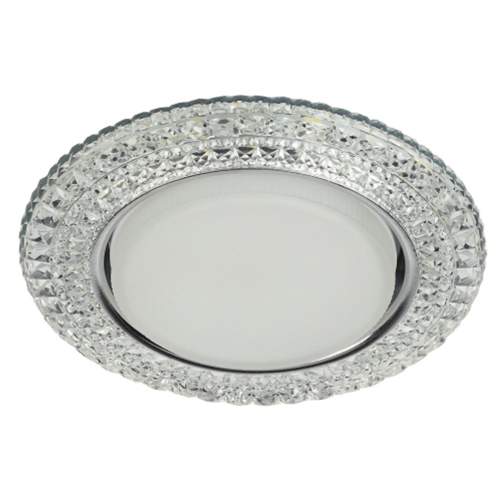 DK LD26 SL/WH Светильник ЭРА декор cо светодиодной подсветкой Gx53, прозрачный