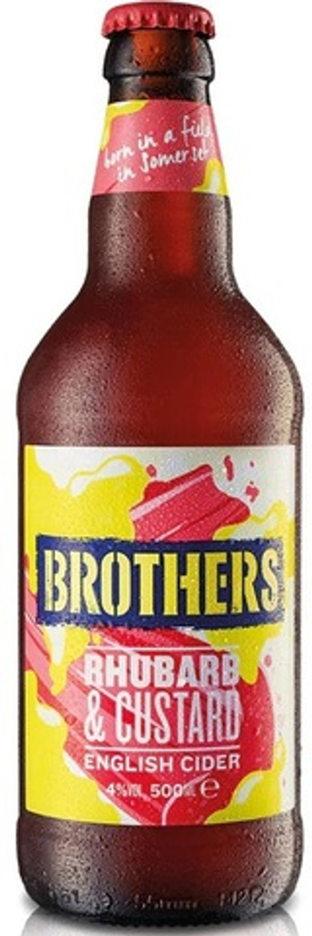 Сидр Бразерс Рубарб & Кастард / Cider Brothers Rhubarb & Custard 0.5 - стекло
