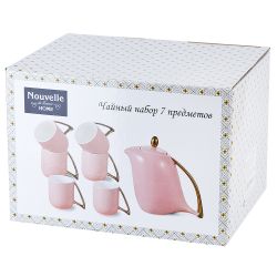 Чайный набор 7пр. " . Golden Forest" (6 персон) v=1150/280 мл (подарочная упаковка)