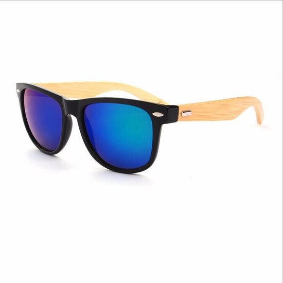Очки WOODY Wayfarer Black Blue Lens