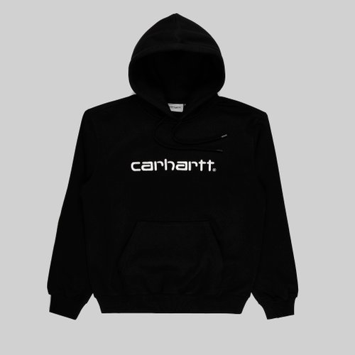 Толстовка мужская Carhartt WIP Hooded Sweatshirt артикул:I030547_black - купить в магазине Дайс