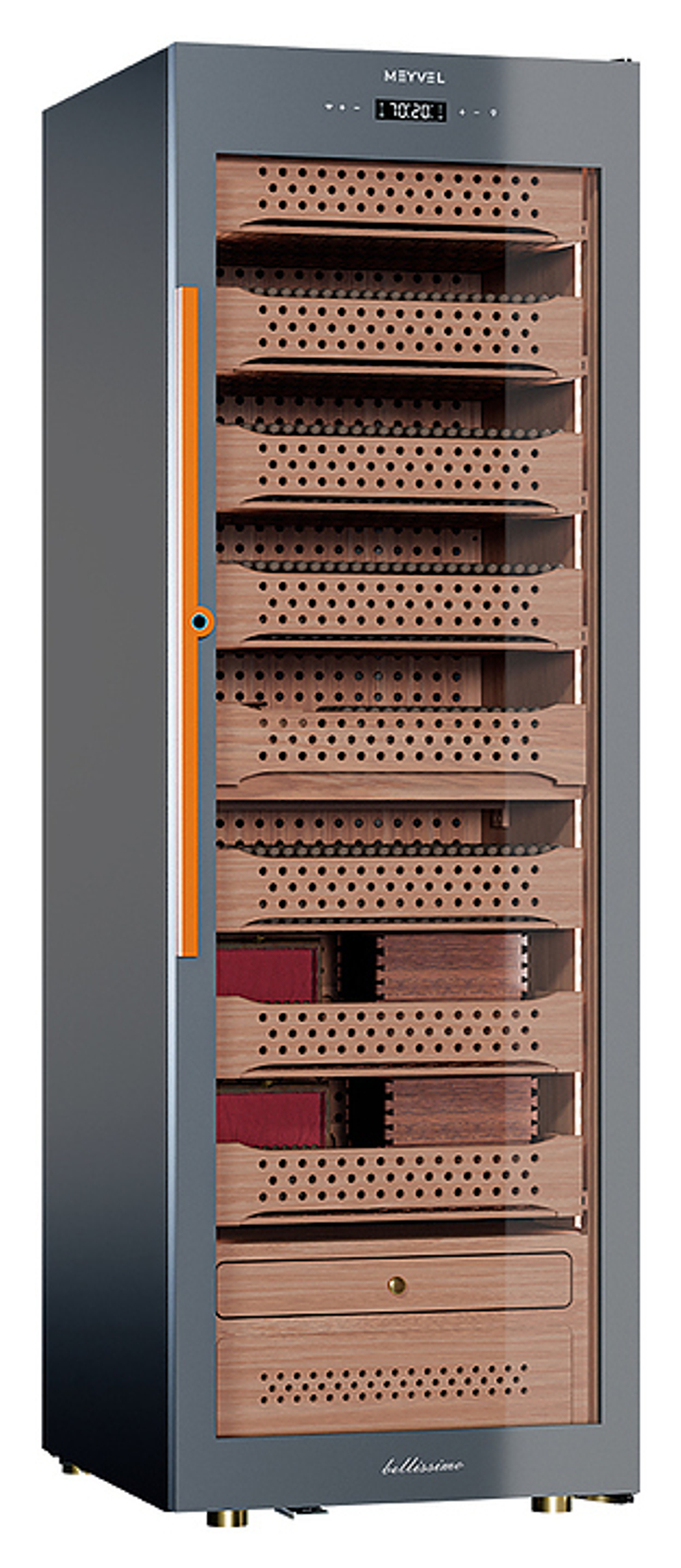 Шкаф для сигар MEYVEL MC-376BK (PRO)