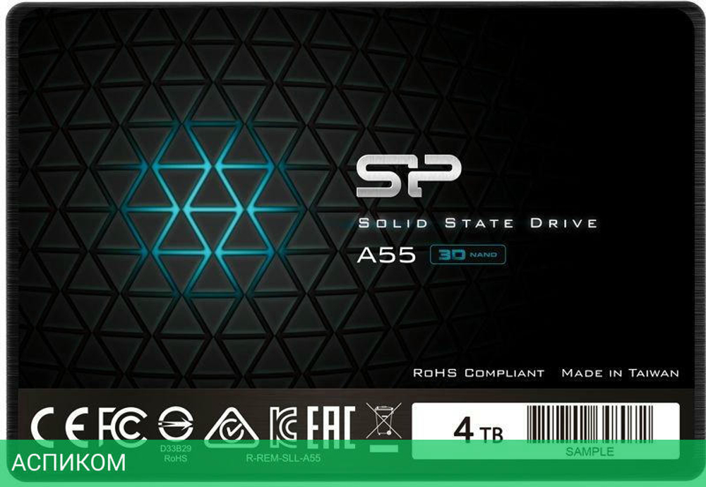 SSD диск Silicon-Power A55 4TB (SP004TBSS3A55S25)
