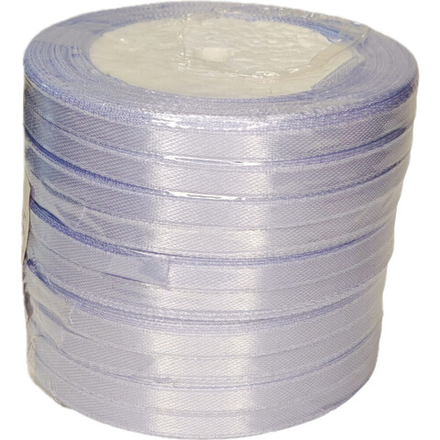 Лента упаковочная атласная 6мм, 22 м сиреневая (10шт/уп)