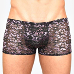 Мужские трусы-боксеры с контрастным цветочным узором
