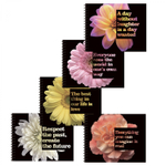 Блокнот А6+, гребень, Alingar, мелованный картон, Soft touch+ выб УФ лак, 48 л., клетка, "Цветы", ассорти