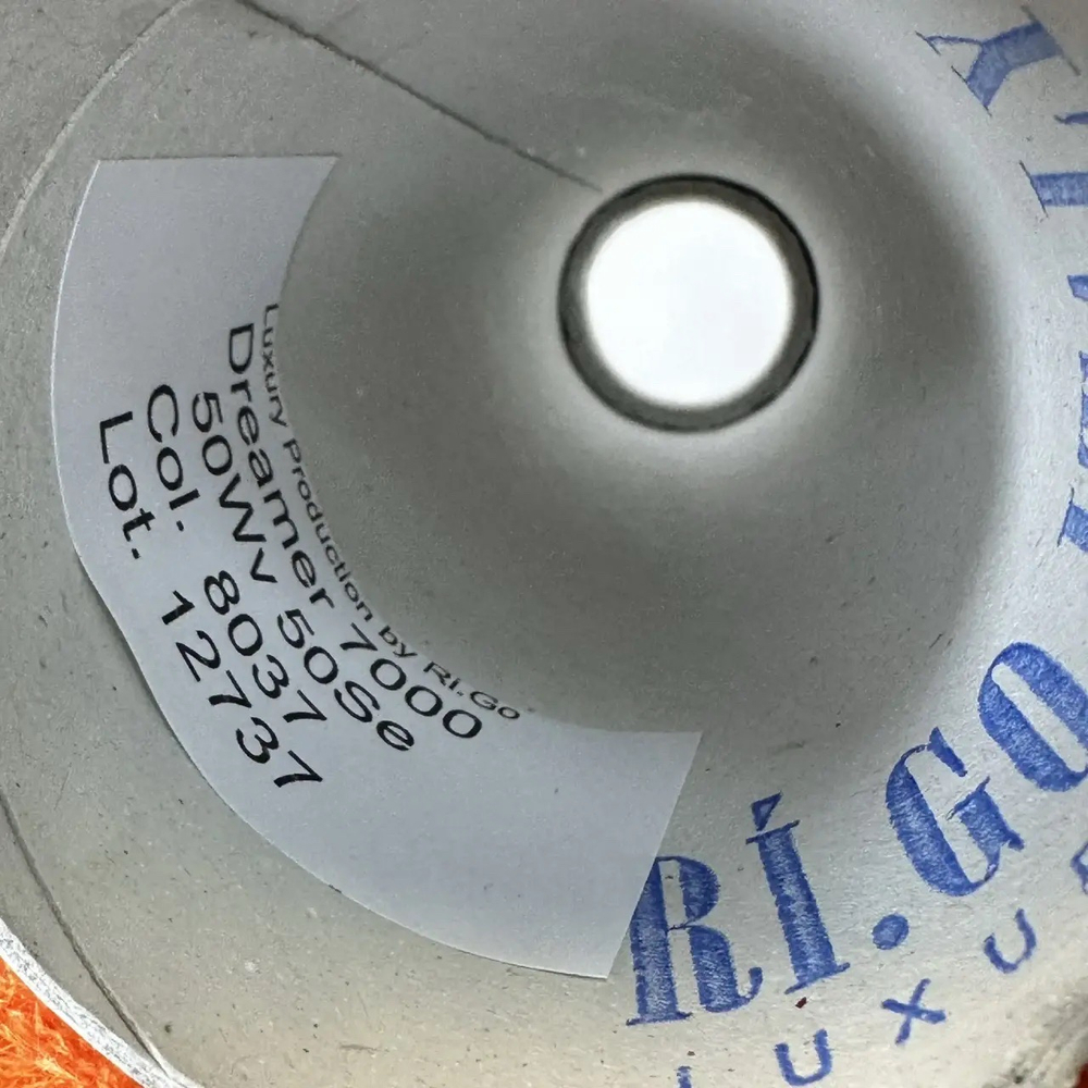 DREAMER - Luxury Production by Ri.Go; 50% меринос, 50% шёлк; 700м/100гр; Травка; col. 8037, цвет: оранжевый