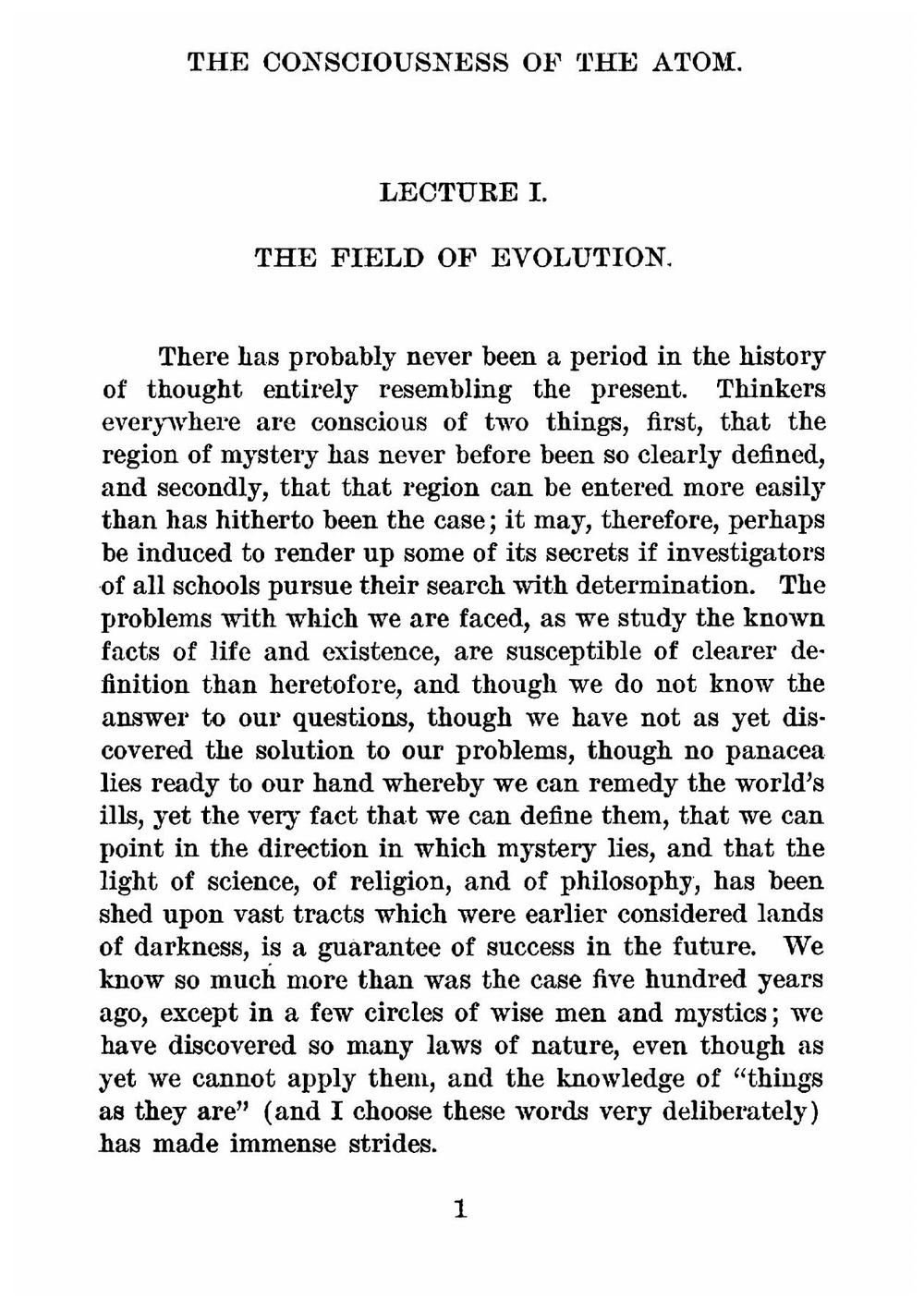 The consciousness of the atom | A. Bailey