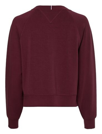 Женская Кофта теннисная Tommy Hilfiger RLX Sueded Modal C NK Sweatshirt - красный