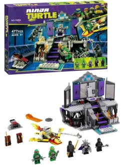 Конструктор Спасение из логова Шреддера 477 деталей