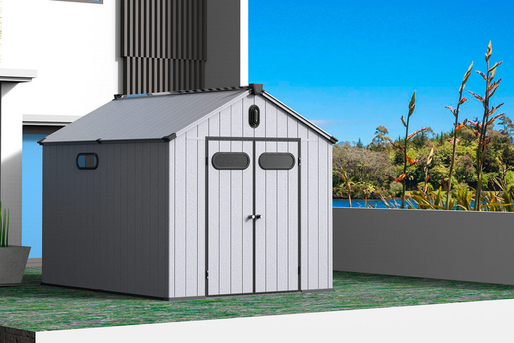 Сарай пластиковый BlackFox Summit 7,4м2, серый