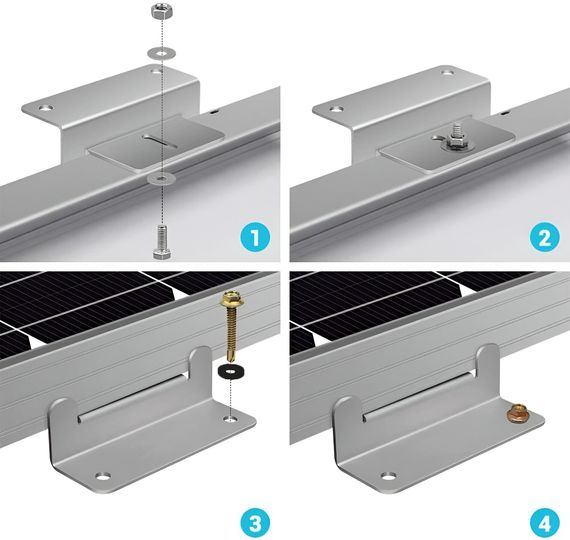 Z-образный крепеж Yashel для одной солнечной панели, YASHEL Technologies Z-образный крепеж Yashel для одной солнечной панели, фото №2181092929