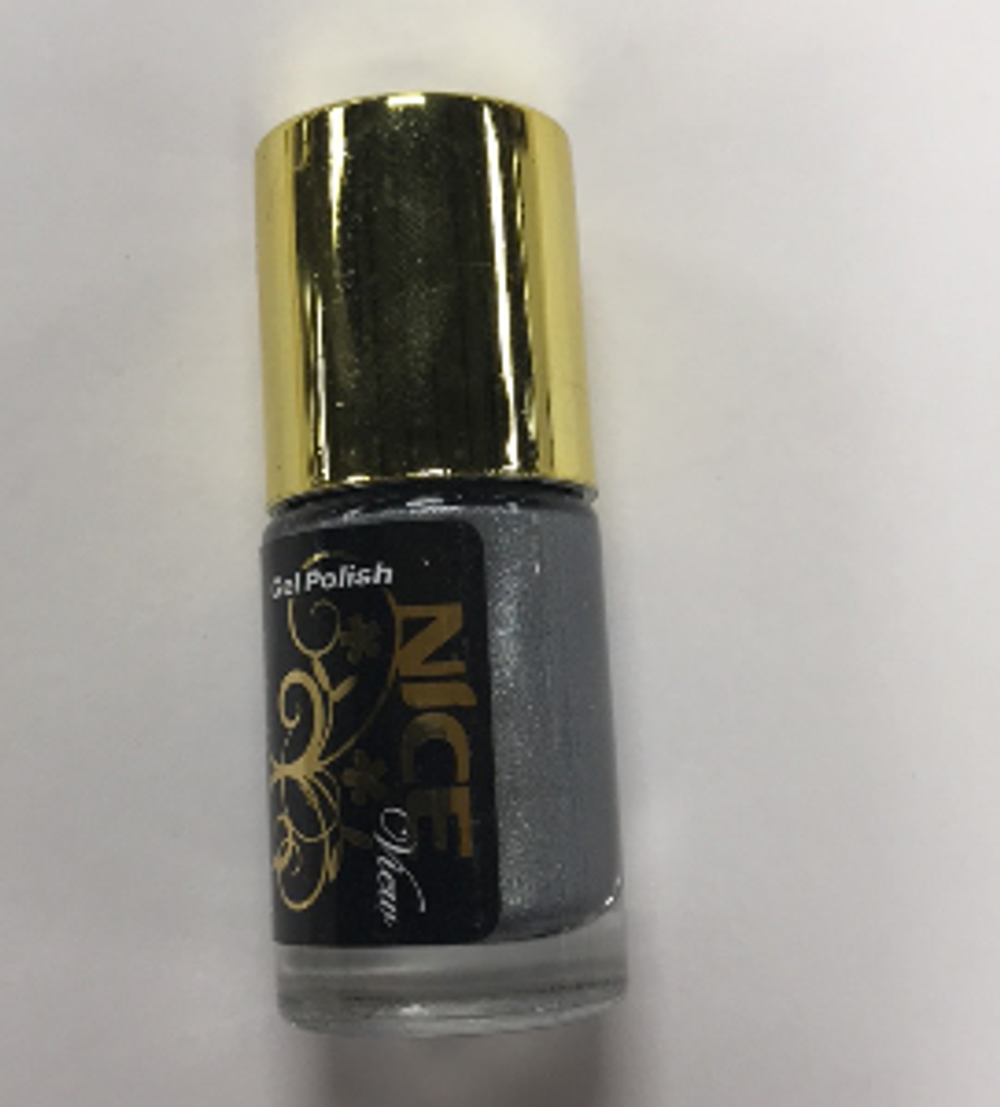 Nice View Лак для ногтей Ouck Dry, тон №007, Серебрянный хромовый, 7 мл