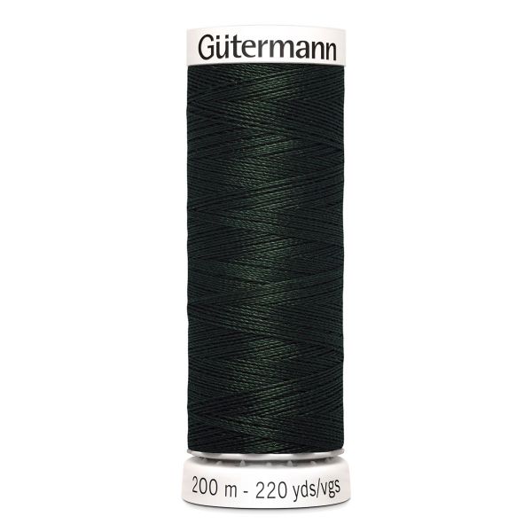 Нитки универсальные Gutermann Sew-all 100 (200 метров), 5 кат. | 687 т.т.зеленый